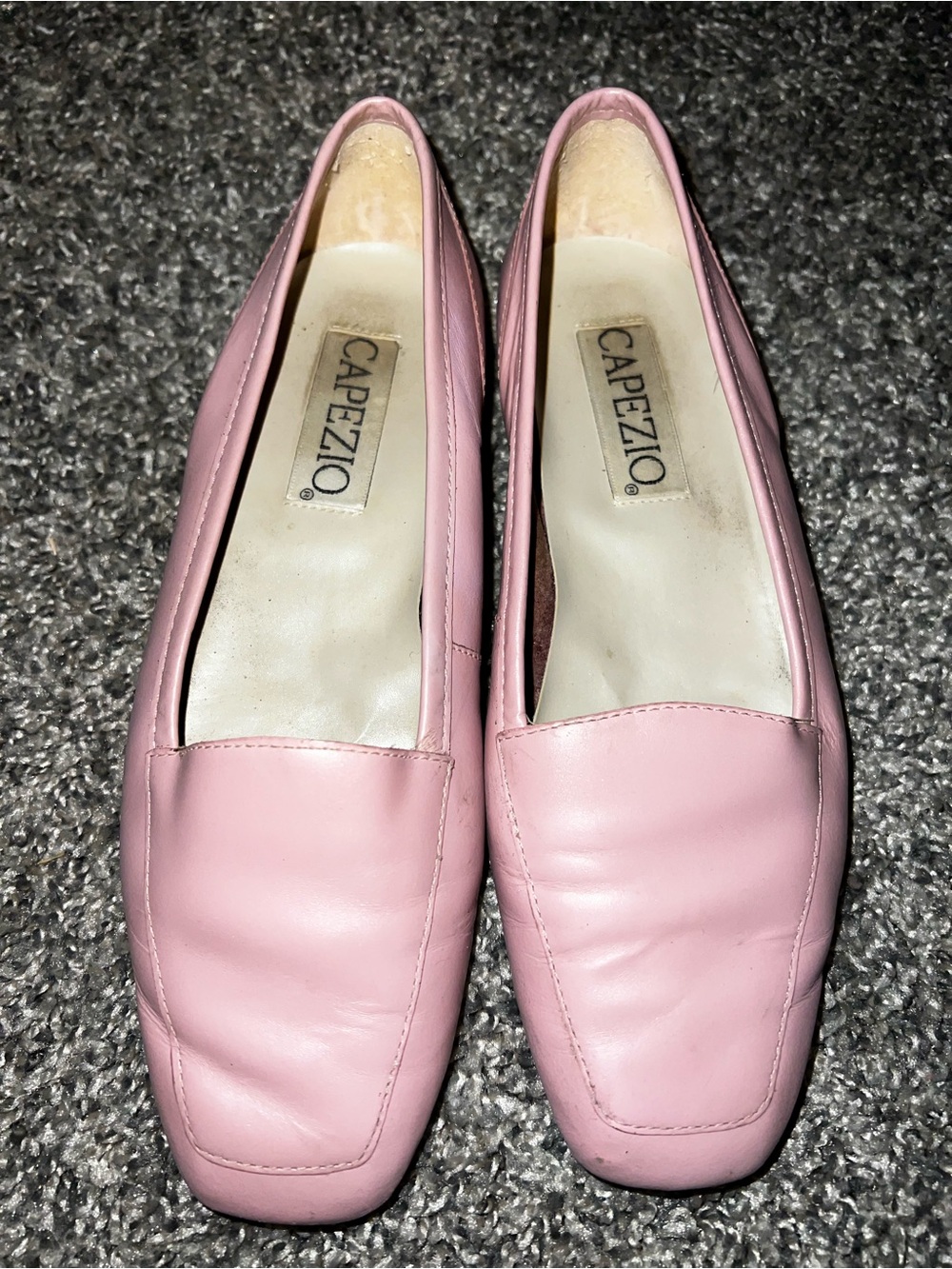 Capezio Blush Pink Leather Slip-On Flats